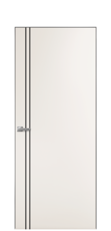 Дверь межкомнатная Slot 10-012 Цвет Молочный Покрытие Эмаль  Наличник Скрытый короб хром Цена 58660