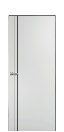 Дверь межкомнатная Slot 10-012 Цвет Облачный Покрытие Эмаль  Наличник Скрытый короб хром Цена 58660