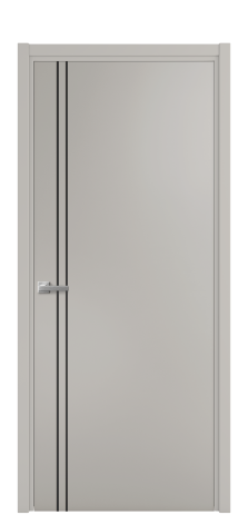 Дверь межкомнатная Slot 10-012 Цвет Серый Шелк Покрытие Эмаль  Наличник L 50 Цена 41525