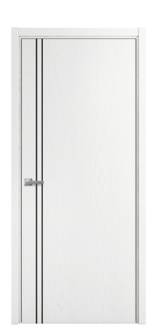 Дверь межкомнатная Slot 10-012 Цвет Ясень Белый Покрытие Шпон крашеный  Наличник L 50 Цена 44475