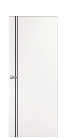 Дверь межкомнатная Slot 10-012 Цвет Вайт Покрытие ПВХ SOFT (ПЭТ) Наличник Скрытый короб хром Цена 55260