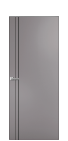 Дверь межкомнатная Slot 10-012 Цвет Ирис Покрытие Эмаль  Наличник Скрытый короб хром Цена 55410