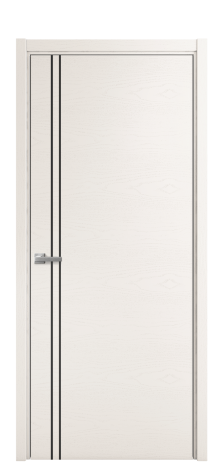 Дверь межкомнатная Slot 10-012 Цвет Ясень Молочный Покрытие Шпон крашеный  Наличник L 50 Цена 44475