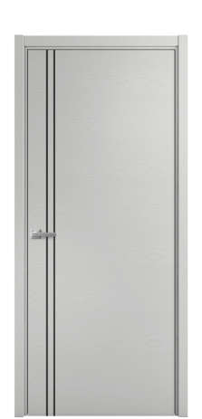 Дверь межкомнатная Slot 10-012 Цвет Ясень Телегрей Покрытие Шпон крашеный  Наличник L 50 Цена 44475