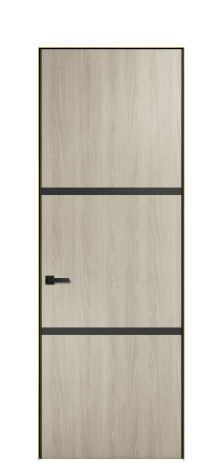 Дверь межкомнатная Слот 41-002 Цвет Мадейра песок Покрытие ПВХ ПОД ДЕРЕВО Наличник Скрытый короб золото Цена 48344