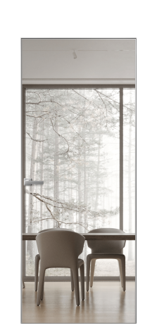 Дверь межкомнатная Porte 39-01 Цвет Monte white soft Покрытие ПВХ ORIGINAL Наличник Скрытый короб хром Цена 48944
