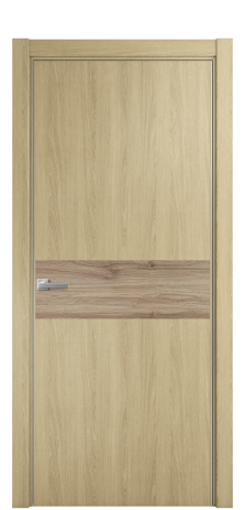 Дверь межкомнатная Duet 11 Цвет Maderaira oak amber Покрытие ПВХ WOOD NATURAL Наличник L 75 Цена 22988