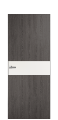 Дверь межкомнатная Duet 11 Цвет Maderaira oak agate Покрытие ПВХ WOOD NATURAL Наличник Скрытый короб хром Цена 39128