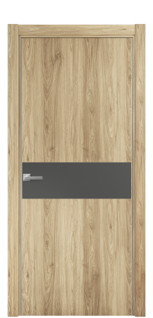 Дверь межкомнатная Duet 11 Цвет Орех NY светлый Покрытие ПВХ WOOD NATURAL Наличник L 75 Цена 22988