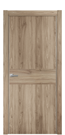 Дверь межкомнатная Duet 11 Цвет Орех NY смоук Покрытие ПВХ WOOD NATURAL Наличник L 75 Цена 22988