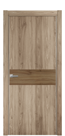 Дверь межкомнатная Duet 11 Цвет Орех NY смоук Покрытие ПВХ WOOD NATURAL Наличник L 75 Цена 22988
