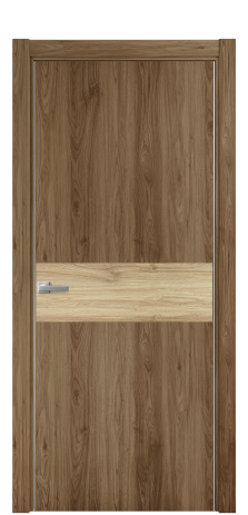 Дверь межкомнатная Duet 11 Цвет Орех NY классический Покрытие ПВХ WOOD NATURAL Наличник L 75 Цена 22988