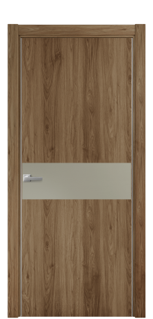 Дверь межкомнатная Duet 11 Цвет Орех NY классический Покрытие ПВХ WOOD NATURAL Наличник L 75 Цена 22988
