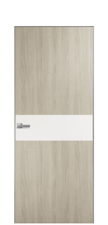 Дверь межкомнатная Duet 11 Цвет Maderaira oak sand Покрытие ПВХ WOOD NATURAL Наличник Скрытый короб хром Цена 39128