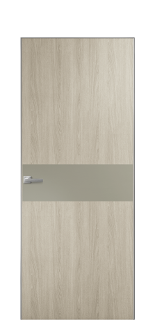 Дверь межкомнатная Duet 11 Цвет Maderaira oak sand Покрытие ПВХ WOOD NATURAL Наличник Скрытый короб хром Цена 39128