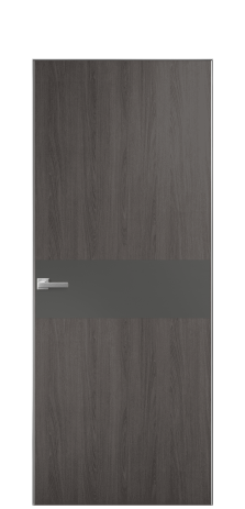 Дверь межкомнатная Duet 11 Цвет Maderaira oak agate Покрытие ПВХ WOOD NATURAL Наличник Скрытый короб хром Цена 39128