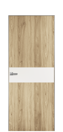 Дверь межкомнатная Duet 11 Цвет Орех NY светлый Покрытие ПВХ WOOD NATURAL Наличник Скрытый короб хром Цена 39128