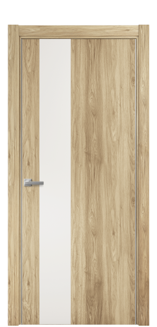 Дверь межкомнатная Duet 14 Цвет Орех NY светлый Покрытие ПВХ WOOD NATURAL Наличник L 75 Цена 22988