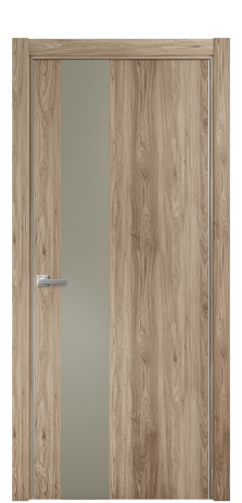 Дверь межкомнатная Duet 14 Цвет Орех NY смоук Покрытие ПВХ WOOD NATURAL Наличник L 75 Цена 22988