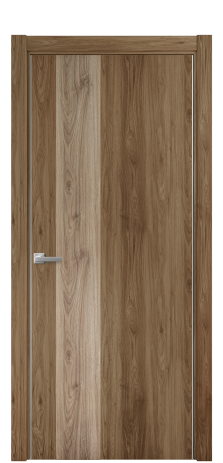 Дверь межкомнатная Duet 14 Цвет Орех NY классический Покрытие ПВХ WOOD NATURAL Наличник L 75 Цена 22988