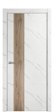Дверь межкомнатная Duet 14 Цвет Monte white soft Покрытие ПВХ ORIGINAL Наличник L 75 Цена 22988