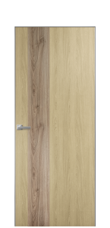 Дверь межкомнатная Duet 14 Цвет Maderaira oak amber Покрытие ПВХ WOOD NATURAL Наличник Скрытый короб хром Цена 39128