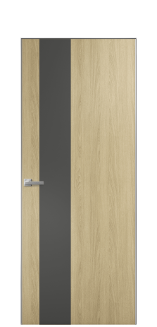 Дверь межкомнатная Duet 14 Цвет Maderaira oak amber Покрытие ПВХ WOOD NATURAL Наличник Скрытый короб хром Цена 39128