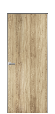 Дверь межкомнатная Duet 14 Цвет Орех NY светлый Покрытие ПВХ WOOD NATURAL Наличник Скрытый короб хром Цена 39128