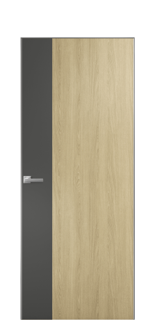 Дверь межкомнатная Duet 19 Цвет Maderaira oak amber Покрытие ПВХ WOOD NATURAL Наличник Скрытый короб хром Цена 39128