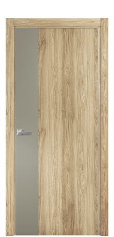 Дверь межкомнатная Duet 19 Цвет Орех NY светлый Покрытие ПВХ WOOD NATURAL Наличник L 75 Цена 22988