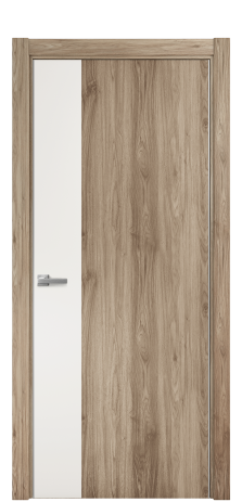 Дверь межкомнатная Duet 19 Цвет Орех NY смоук Покрытие ПВХ WOOD NATURAL Наличник L 75 Цена 22988
