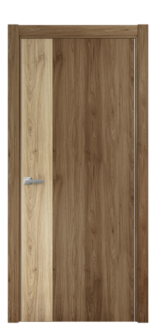Дверь межкомнатная Duet 19 Цвет Орех NY классический Покрытие ПВХ WOOD NATURAL Наличник L 75 Цена 22988