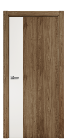 Дверь межкомнатная Duet 19 Цвет Орех NY классический Покрытие ПВХ WOOD NATURAL Наличник L 75 Цена 22988