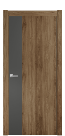 Дверь межкомнатная Duet 19 Цвет Орех NY классический Покрытие ПВХ WOOD NATURAL Наличник L 75 Цена 22988