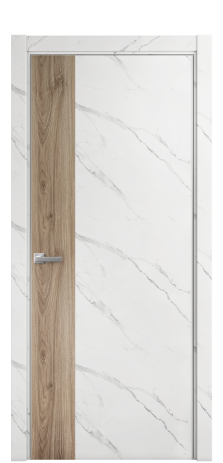 Дверь межкомнатная Duet 19 Цвет Monte white soft Покрытие ПВХ ORIGINAL Наличник L 75 Цена 22988