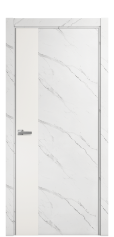 Дверь межкомнатная Duet 19 Цвет Monte white soft Покрытие ПВХ ORIGINAL Наличник L 75 Цена 22988