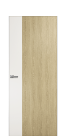 Дверь межкомнатная Duet 19 Цвет Maderaira oak amber Покрытие ПВХ WOOD NATURAL Наличник Скрытый короб хром Цена 39128