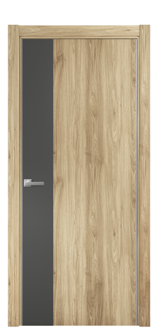 Дверь межкомнатная Duet 19 Цвет Орех NY светлый Покрытие ПВХ WOOD NATURAL Наличник L 75 Цена 22988