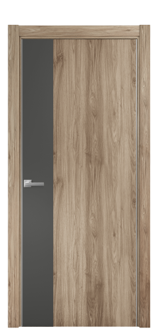 Дверь межкомнатная Duet 19 Цвет Орех NY смоук Покрытие ПВХ WOOD NATURAL Наличник L 75 Цена 22988