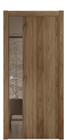 Дверь межкомнатная Vetro 19 Цвет Орех NY классический Покрытие ПВХ WOOD NATURAL Наличник L 75 Цена 26484