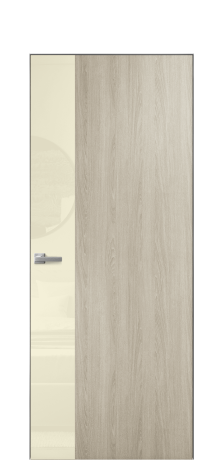 Дверь межкомнатная Vetro 19 Цвет Maderaira oak sand Покрытие ПВХ WOOD NATURAL Наличник Скрытый короб хром Цена 42024
