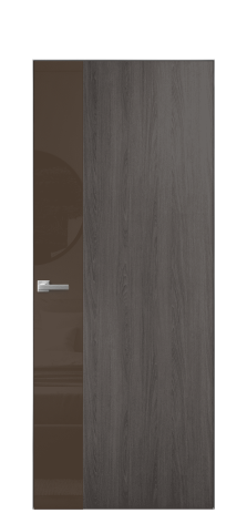 Дверь межкомнатная Vetro 19 Цвет Maderaira oak agate Покрытие ПВХ WOOD NATURAL Наличник Скрытый короб хром Цена 42024