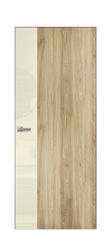 Дверь межкомнатная Vetro 19 Цвет Орех NY светлый Покрытие ПВХ WOOD NATURAL Наличник Скрытый короб хром Цена 42024