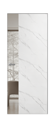 Дверь межкомнатная Ветро 19 Цвет Монте софт Покрытие ПВХ ФАКТУРНЫЕ Наличник Скрытый короб хром Цена 46050