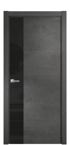 Дверь межкомнатная Ветро 19 Цвет Камень темный Покрытие ПВХ ФАКТУРНЫЕ Наличник L 75 Цена 38400