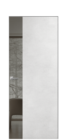 Дверь межкомнатная Ветро 19 Цвет Бетон известковый Покрытие ПВХ ФАКТУРНЫЕ Наличник Скрытый короб хром Цена 46050