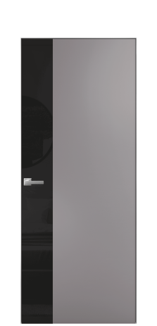 Дверь межкомнатная Vetro 19 Цвет Ирис Покрытие Эмаль  Наличник Скрытый короб хром Цена 49850