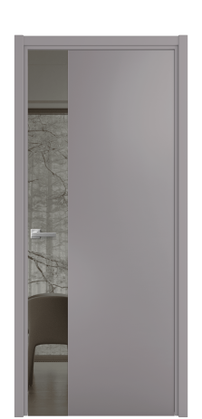 Дверь межкомнатная Vetro 19 Цвет Дымчатый Покрытие Эмаль  Наличник L 50 Цена 49875