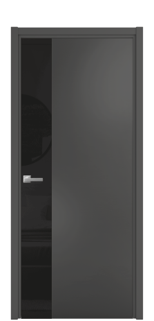 Дверь межкомнатная Vetro 19 Цвет Гриджио Покрытие Эмаль  Наличник Скрытый короб хром Цена 69473