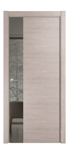 Дверь межкомнатная Vetro 19 Цвет Пихтовый Покрытие Эмаль  Наличник Скрытый короб хром Цена 69473